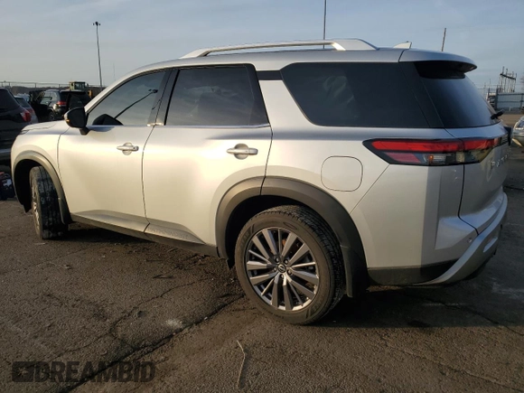 2023 Nissan Pathfinder SL with VIN 5N1DR3CDXPC243701, listed as a Copart auction lot 43455615 with 44,170 mi miles and Salvage title. Bid and sale history available at DreamBid. Image 2.