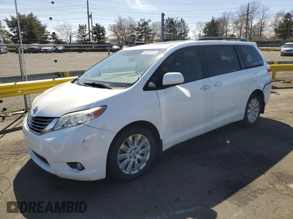 2014 Toyota Sienna Ltd with VIN 5TDDK3DCXES090201, listed as a Copart auction lot 43001075 with 183,788 mi miles and Salvage Title. Bid and sale history available at carsss.com. Image 1.