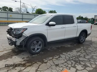 2022 Honda Ridgeline RTL-E with VIN 5FPYK3F7XNB007847, listed as a Copart auction lot 60235155 with 49,058 mi miles and Salvage title. Bid and sale history available at DreamBid. Image 1.