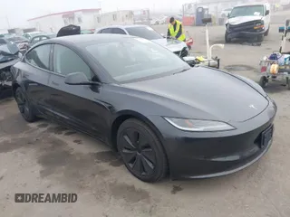 2024 Tesla Model 3 Long Range with VIN 5YJ3E1EB6RF811721, listed as a IAAI auction lot 41228163 with 2,422 mi miles and . Bid and sale history available at DreamBid. Image 1.