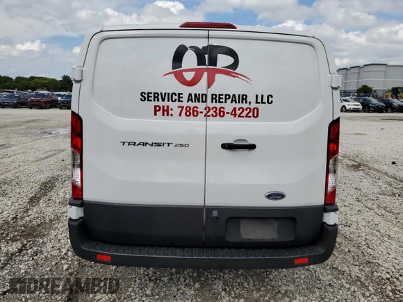 2020 Ford Transit Cargo with VIN 1FTBR1Y82LKA74222, listed as a Copart auction lot 71388744 with 42,511 mi miles and Salvage Title. Bid and sale history available at DreamBid. Image 6.