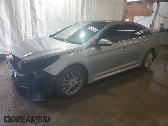 2015 Hyundai Sonata Sport with VIN 5NPE34AF7FH249589, listed as a Copart auction lot 56567415 with 175,514 mi miles and Salvage title. Bid and sale history available at DreamBid. Image 1.