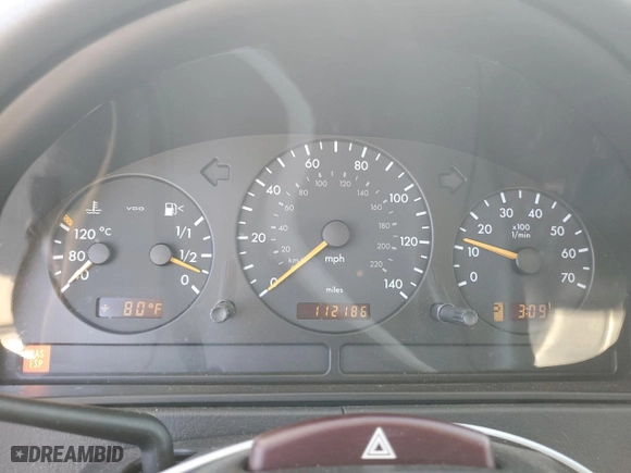 2001 Mercedes-Benz M-Class with VIN 4JGAB72E81A223281, listed as a Copart auction lot 71578344 with 112,186 mi miles and Clean Title. Bid and sale history available at carsss.com. Image 9.