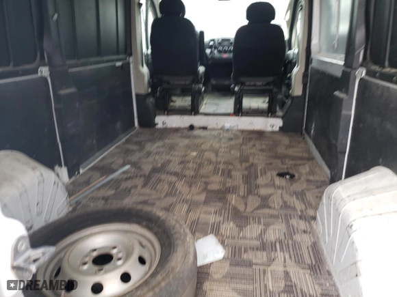 2019 Ram ProMaster Cargo Van with VIN 3C6TRVBG3KE548019, listed as a Copart auction lot 46722215 with 125,332 mi miles and Salvage Title. Bid and sale history available at carsss.com. Image 10.