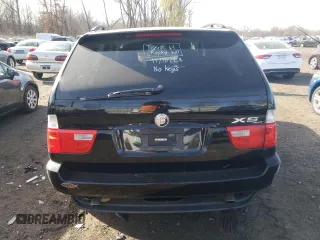 2005 BMW X5 3.0i with VIN 5UXFA13565LY20253, listed as a Copart auction lot 80418664 with 0 mi miles and Salvage Title. Bid and sale history available at carsss.com. Image 6.