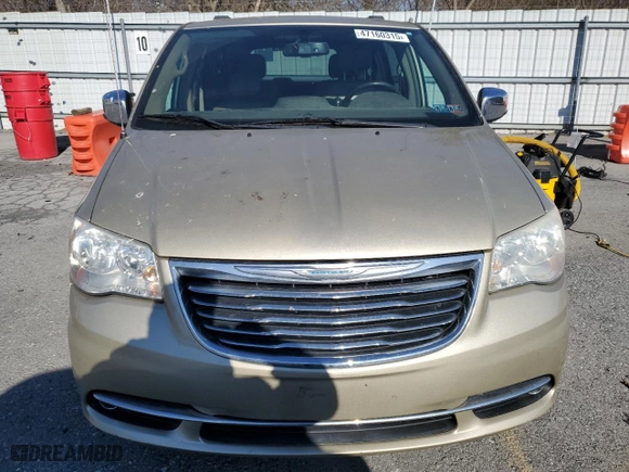 2011 Chrysler Town & Country Touring-L with VIN 2A4RR8DG0BR799218, listed as a Copart auction lot 47160315 with 119,944 mi miles and Salvage Title. Bid and sale history available at carsss.com. Image 5.