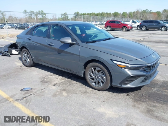 2024 Hyundai Elantra SEL with VIN KMHLM4DGXRU740964, listed as a IAAI auction lot 41698555 with 9,467 mi miles. Bid and sale history available at carsss.com. Image 1.