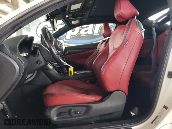 2021 Infiniti Q60 Red Sport 400 with VIN JN1FV7LK3MM530224, listed as a Copart auction lot 55362205 with 17,245 mi miles and Salvage title. Bid and sale history available at DreamBid. Image 7.