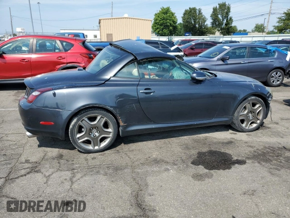 2006 Lexus SC 430 with VIN JTHFN48Y169001884, listed as a Copart auction lot 69249434 with 186,520 mi miles and Salvage Title. Bid and sale history available at DreamBid. Image 3.