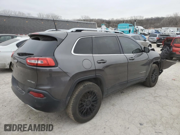 2018 Jeep Cherokee Limited with VIN 1C4PJMDX1JD570089, listed as a Copart auction lot 43408055 with 54,568 mi miles and Salvage Title. Bid and sale history available at carsss.com. Image 3.