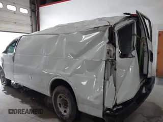 2016 Chevrolet Express Cargo Van with VIN 1GCWGBFF9G1176398, listed as a IAAI auction lot 41338842 with 329,520 mi miles. Bid and sale history available at carsss.com. Image 3.
