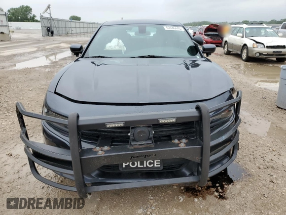 2019 Dodge Charger Police with VIN 2C3CDXKT1KH582405, listed as a Copart auction lot 57046445 with 136,171 mi miles and Salvage title. Bid and sale history available at DreamBid. Image 5.