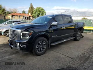 2021 Nissan Titan SV с VIN 1N6AA1ED8MN517443, выставлен на аукционе Copart как лот 61867695 с пробегом 64 465 миль миль и Списание • Salvage title. История ставок и продаж доступна на DreamBid. Изображение 1.