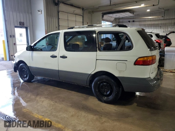 1999 Toyota Sienna LE with VIN 4T3ZF13C0XU110912, listed as a Copart auction lot 46736085 with 216,488 mi miles and Salvage Title. Bid and sale history available at carsss.com. Image 2.