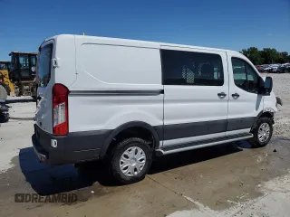 2024 Ford Transit Cargo with VIN 1FTBR1Y89RKA87655, listed as a Copart auction lot 57893955 with 11,044 mi miles and Salvage title. Bid and sale history available at DreamBid. Image 3.