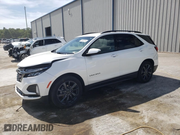 2022 Chevrolet Equinox RS with VIN 3GNAXMEV5NS245928, listed as a Copart auction lot 61642274 with 21,429 mi miles and Non Repairable. Bid and sale history available at DreamBid. Image 1.