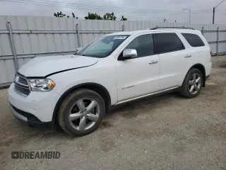 2013 Dodge Durango Citadel z VIN 1C4SDJET7DC665729, wystawiony jako Copart lot #56991795 z przebiegiem 191 393 mil mil oraz Szkoda całkowita • Salvage title. Historia ofert i sprzedaży dostępna na DreamBid. Obrazek 1.