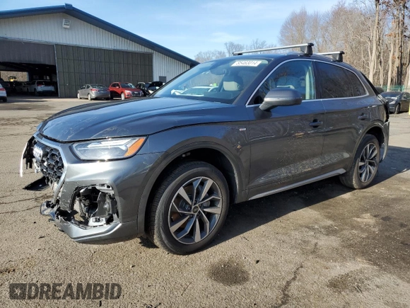 2022 Audi Q5 S line Premium Plus with VIN WA1EAAFY6N2104682, listed as a Copart auction lot 85463014 with 20,414 mi miles and Salvage Title. Bid and sale history available at carsss.com. Image 1.