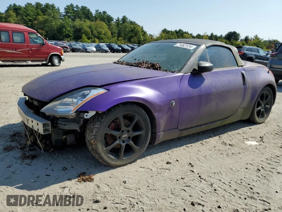 2004 Nissan 350Z Touring with VIN JN1AZ36A44M252461, listed as a Copart auction lot 71462124 with 180,649 mi miles and Clean Title. Bid and sale history available at DreamBid. Image 1.