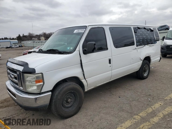 2008 Ford Econoline Passenger XL with VIN 1FBSS31L88DB06010, listed as a Copart auction lot 43622555 with 282,564 mi miles and Salvage Title. Bid and sale history available at DreamBid. Image 1.