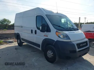 2019 Ram ProMaster Cargo with VIN 3C6TRVCG7KE502322, listed as a IAAI auction lot 41863824 with 355,881 mi miles and . Bid and sale history available at DreamBid. Image 1.