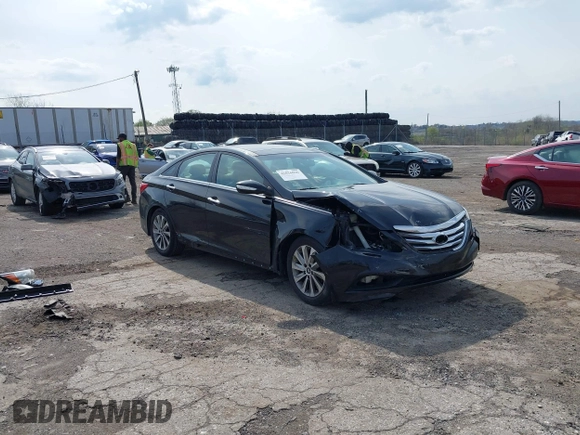 2014 Hyundai Sonata SE with VIN 5NPEC4AC7EH816873, listed as a IAAI auction lot 42026926 with 155,794 mi miles and . Bid and sale history available at DreamBid. Image 1.