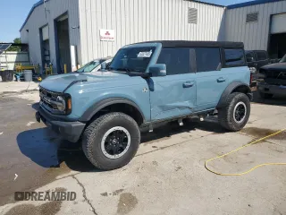 2022 Ford Bronco with VIN 1FMEE5DP3NLB62749, listed as a Copart auction lot 52227435 with 59,444 mi miles and Salvage Title. Bid and sale history available at DreamBid. Image 1.