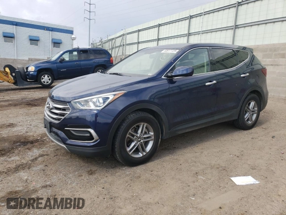 2017 Hyundai Santa Fe 2.4L with VIN 5XYZTDLB0HG452619, listed as a Copart auction lot 60617725 with 100,545 mi miles and Salvage title. Bid and sale history available at DreamBid. Image 1.