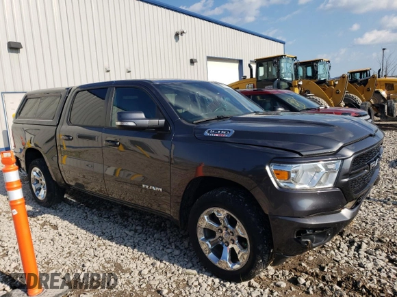 2020 Ram 1500 Big Horn with VIN 1C6SRFFM3LN323615, listed as a Copart auction lot 65014024 with 90,808 mi miles and Salvage Title. Bid and sale history available at carsss.com. Image 4.