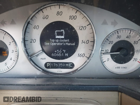 2007 Mercedes-Benz E-Class 3.5L with VIN WDBUF87X57X221918, listed as a IAAI auction lot 41618274 with 176,359 mi miles. Bid and sale history available at carsss.com. Image 15.