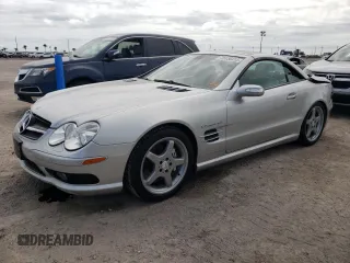 2005 Mercedes-Benz SL 55 AMG with VIN WDBSK74F85F101459, listed as a Copart auction lot 75136414 with 56,809 mi miles and Non repairable. Bid and sale history available at DreamBid. Image 1.
