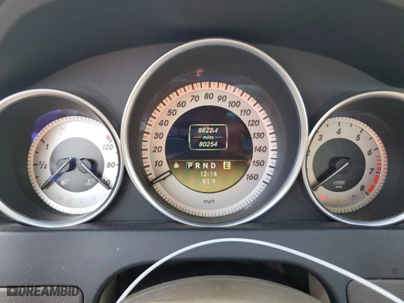 2012 Mercedes-Benz C-Class C 250 Sport with VIN WDDGF4HB0CA642541, listed as a Copart auction lot 51630215 with 80,254 mi miles and Clean Title. Bid and sale history available at carsss.com. Image 9.