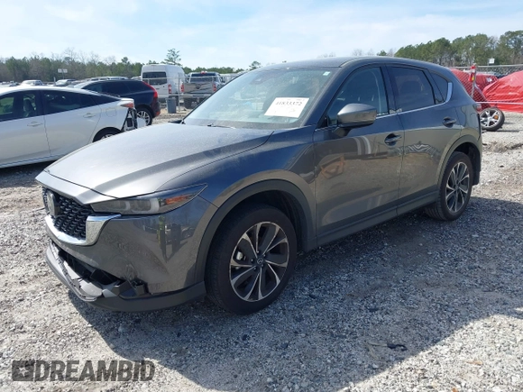 2022 Mazda CX-5 2.5 S Premium Plus Package with VIN JM3KFBEM3N1572722, listed as a IAAI auction lot 41833372 with 17,740 mi miles. Bid and sale history available at carsss.com. Image 17.