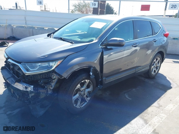 2019 Honda CR-V EX with VIN 5J6RW1H5XKA025281, listed as a IAAI auction lot 41874250 with 35,697 mi miles. Bid and sale history available at carsss.com. Image 18.
