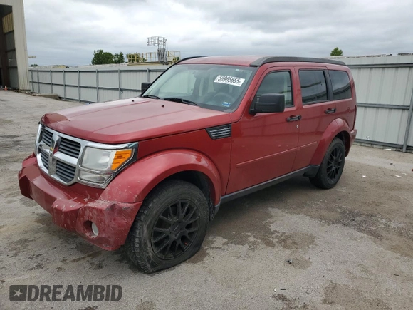2007 Dodge Nitro SXT with VIN 1D8GU28K57W662816, listed as a Copart auction lot 56965655 with 182,614 mi miles and Salvage title. Bid and sale history available at DreamBid. Image 1.