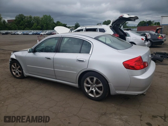 2006 Infiniti G35 z VIN JNKCV51F26M616815, wystawiony jako Copart lot #57521415 z przebiegiem 115 490 mil mil oraz Szkoda całkowita • Salvage title. Historia ofert i sprzedaży dostępna na DreamBid. Obrazek 2.