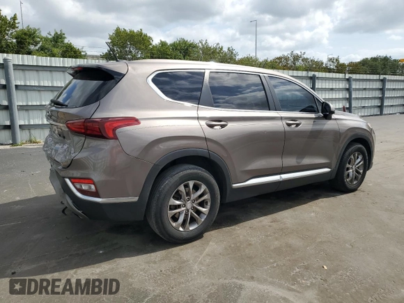 2019 Hyundai Santa Fe SE with VIN 5NMS23AD4KH076815, listed as a Copart auction lot 53528965 with 104,262 mi miles and Non Repairable. Bid and sale history available at carsss.com. Image 3.
