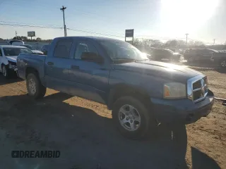 2006 Dodge Dakota SLT with VIN 1D7HW48NX6S503384, listed as a Copart auction lot 46328955 with 89,505 mi miles and Salvage Title. Bid and sale history available at carsss.com. Image 4.