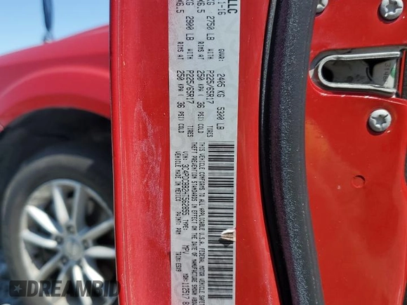 2017 Dodge Journey SXT with VIN 3C4PDCBB2HT562855, listed as a Copart auction lot 52499355 with 140,230 mi miles and Clean Title. Bid and sale history available at DreamBid. Image 13.