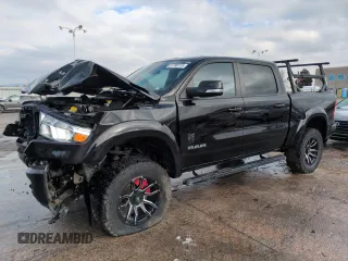 2022 Ram 1500 Big Horn with VIN 1C6SRFFTXNN314498, listed as a Copart auction lot 51780115 with 19,913 mi miles and Salvage Title. Bid and sale history available at carsss.com. Image 1.