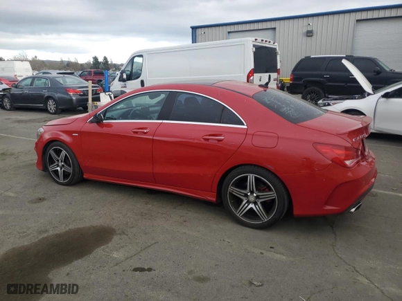 2016 Mercedes-Benz CLA with VIN WDDSJ4EB3GN373284, listed as a Copart auction lot 50081355 with 89,517 mi miles and Salvage Title. Bid and sale history available at carsss.com. Image 2.