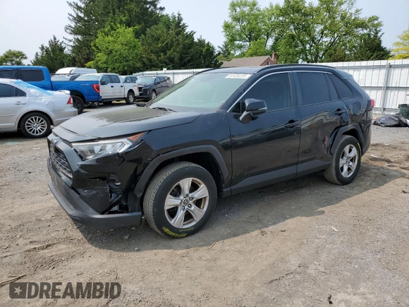 2019 Toyota RAV4 XLE with VIN JTMP1RFV8KJ001784, listed as a Copart auction lot 59109235 with 98,858 mi miles and Salvage title. Bid and sale history available at DreamBid. Image 1.