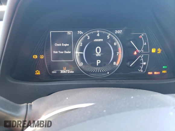2020 Lexus UX 200 with VIN JTHP3JBH9L2026618, listed as a Copart auction lot 77893984 with 30,672 mi miles and Salvage title. Bid and sale history available at DreamBid. Image 9.