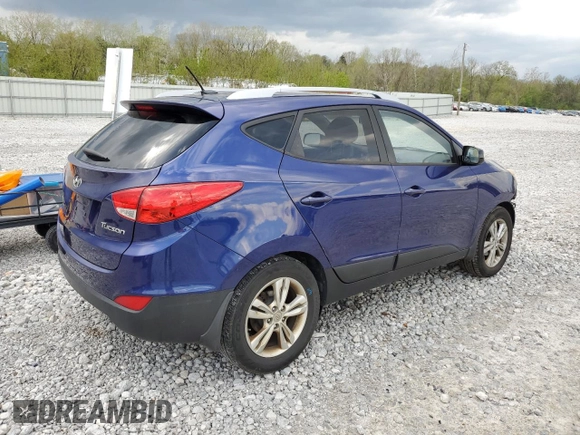 2010 Hyundai Tucson GLS with VIN KM8JU3AC9AU113714, listed as a Copart auction lot 55263765 with 193,175 mi miles and Salvage Title. Bid and sale history available at DreamBid. Image 3.