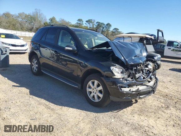 2007 Mercedes-Benz M 350 with VIN 4JGBB86E27A210197, listed as a Copart auction lot 49185425 with 131,678 mi miles and Salvage Title. Bid and sale history available at DreamBid. Image 4.