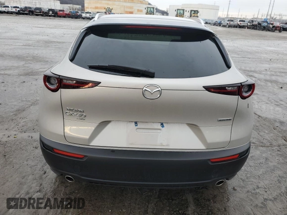 2023 Mazda CX-30 S Carbon Edition with VIN 3MVDMBCM5PM585339, listed as a Copart auction lot 43573935 with 12,676 mi miles and Salvage Title. Bid and sale history available at DreamBid. Image 6.