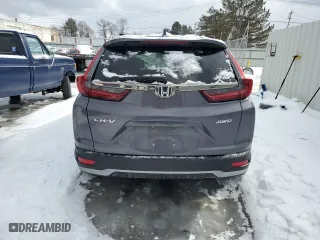 2022 Honda CR-V EX with VIN 2HKRW2H5XNH624092, listed as a Copart auction lot 44908745 with 42,799 mi miles and Salvage Title. Bid and sale history available at carsss.com. Image 6.