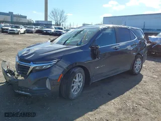 2022 Chevrolet Equinox LT with VIN 2GNAXUEV5N6140000, listed as a IAAI auction lot 41629013 with 57,626 mi miles. Bid and sale history available at carsss.com. Image 2.