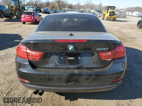 2015 BMW 4 Series 428i with VIN WBA3V7C56FP772739, listed as a Copart auction lot 82468624 with 50,320 mi miles and Salvage Title. Bid and sale history available at carsss.com. Image 6.