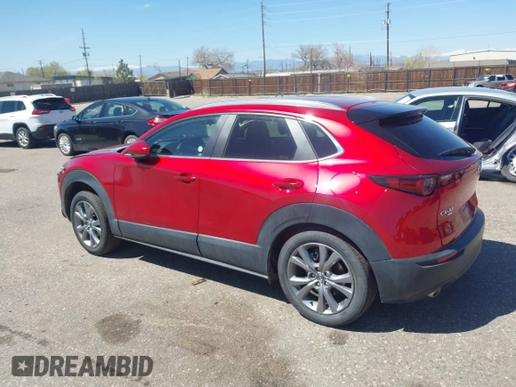 2025 Mazda CX-30 S Preferred with VIN 3MVDMBCM9SM775234, listed as a IAAI auction lot 41980200 with 3,679 mi miles and . Bid and sale history available at DreamBid. Image 3.